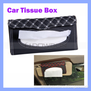 2 Colors Auto Sun Visor Car Tissue Box Holder
